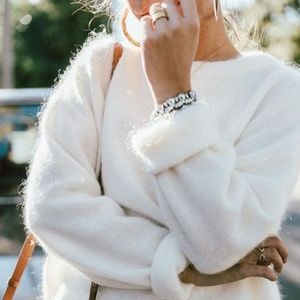 NWT H&M  Chunky Fuzzy Sweater-Women Tops Large